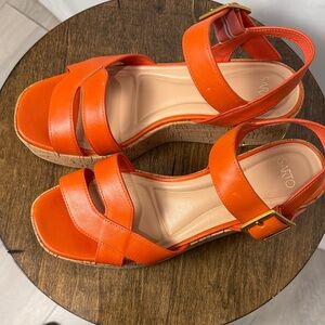 SARTO By Franco Sarto Vibrant Orange Sandals